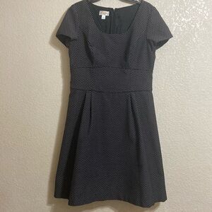 Talbots Black and White Polka Dot Dress